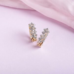 Moments From The Heart Diamond Hoop Earrings