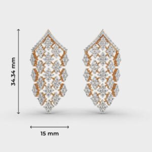 Vanity Glam Diamond Encrusted Drop Earrings