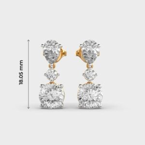 Fiore Di Loto Padma Cut Diamond Danglers