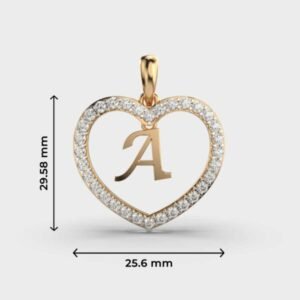 Aurora Heart A Diamond Pendant Without Chain