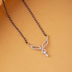 Modern Bride Diamond Mangalsutra With Chain